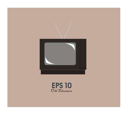 old television simple illustrationのイラスト素材