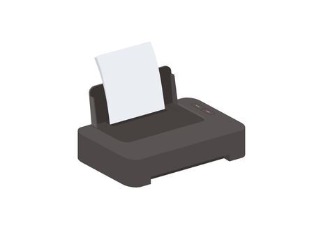 printer simple illustration