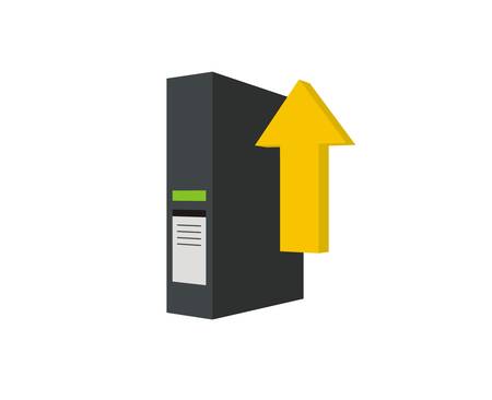 upload simple iconのイラスト素材