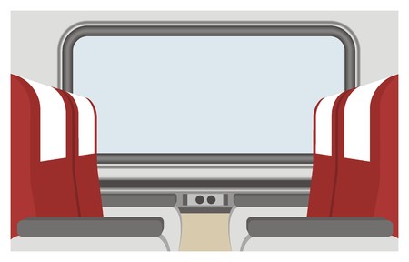 passenger train seat illustration