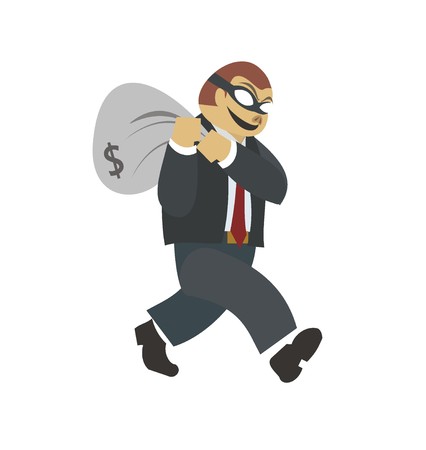 corruptor simple illustrationのイラスト素材