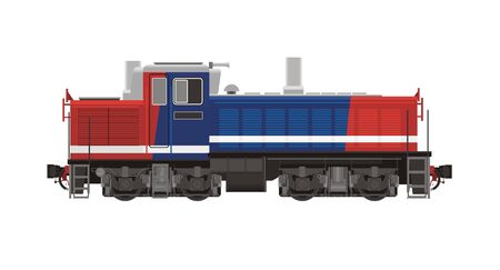 shunter locomotive illustrationのイラスト素材