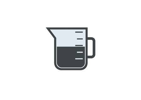measure glass simple iconのイラスト素材