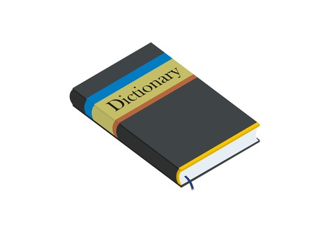 dictionary simple illustrationのイラスト素材