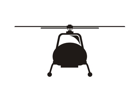 helicopter icon, front viewのイラスト素材