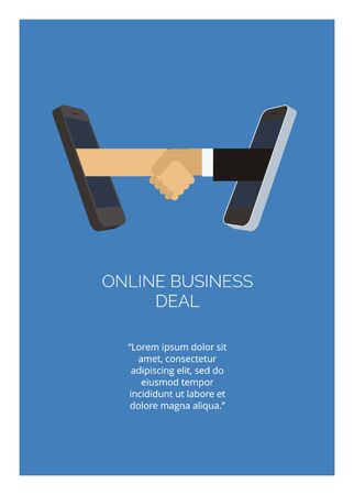 online business deal by gadgetのイラスト素材
