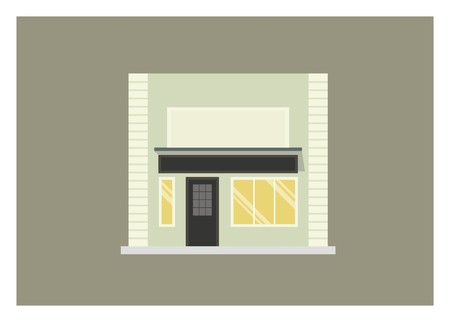 store front simple illustrationのイラスト素材