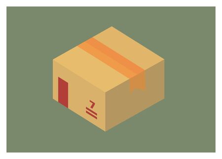 Sealed paper boxのイラスト素材