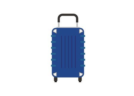 travel suitcase simple illustrationのイラスト素材