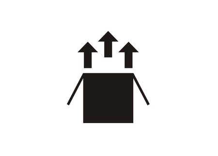 package unpacking simple iconのイラスト素材