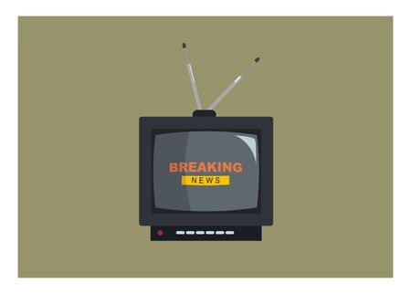 breaking news simple illustrationのイラスト素材
