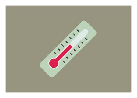 termometer simple illustrationのイラスト素材