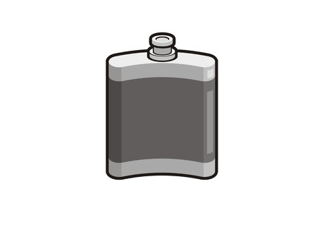 Liquor can simple illustrationのイラスト素材