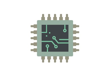 computer processor simple illustration