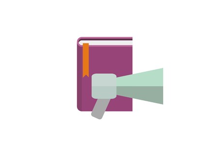 publishing simple flat iconのイラスト素材
