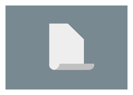 rolled and folded paper simple illustrationのイラスト素材