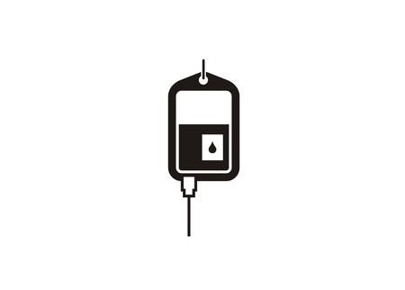 blood bag simple iconのイラスト素材