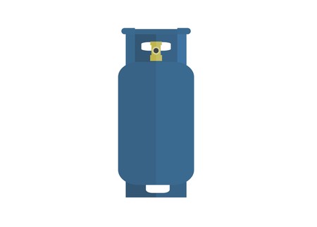 tall gas cylinder simple illustrationのイラスト素材