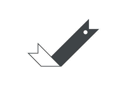 bookmark ribbon simple iconのイラスト素材