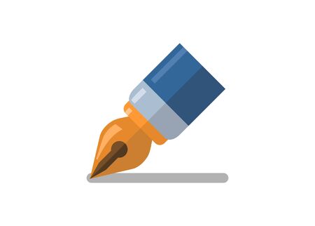 Pen tip. Simple flat illustration.のイラスト素材