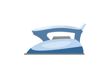 Electric iron. Simple flat illustrationのイラスト素材