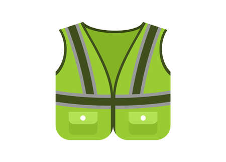 Safety vest. Simple flat illustration.のイラスト素材
