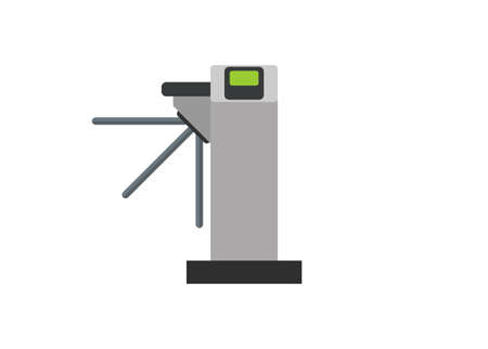 Turnstile. Simple flat illustration