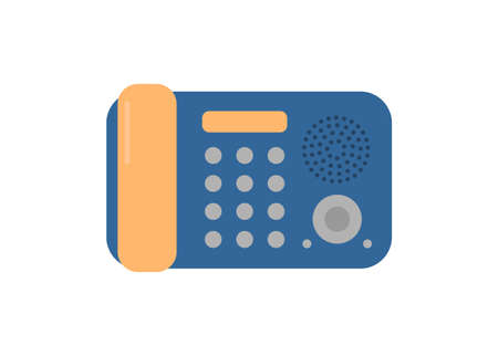 Answering machine. Simple flat illustration.のイラスト素材