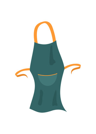 Chef apron. Simple flat illustration.のイラスト素材