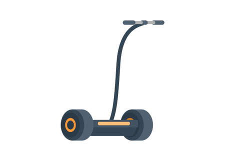 hoverboard vehicle. Simple flat illustrationのイラスト素材