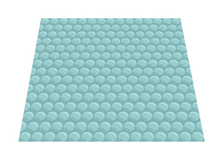 Bubble sheet. Simple flat illustration in perspective view.