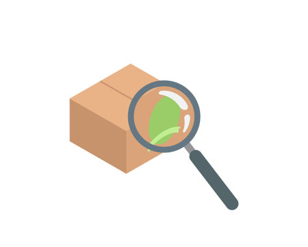 Product research. Simple flat illustration.のイラスト素材