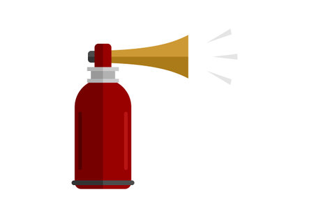 Air horn. Simple flat illustration.のイラスト素材