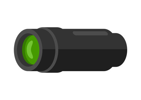 Monocular tool. Simple flat illustration.のイラスト素材
