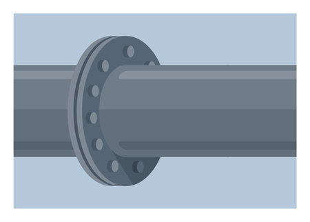 Pipeline connecting point. Simple flat illustration.のイラスト素材