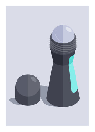 Deodorant stick. Simple flat illustration.のイラスト素材