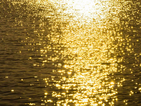 Reflection of sunlight on water surface for background.