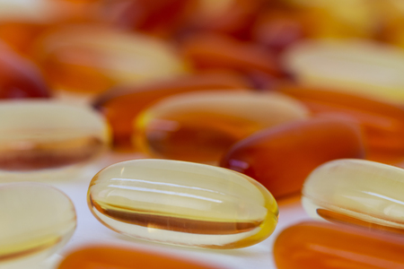 Vitamins and Healthy Supplements on white backgroundの写真素材