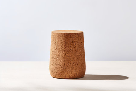 Ceramic vase on a white background. Place for text.の素材