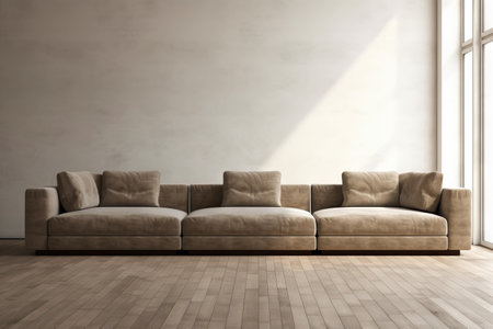 large luxury modern bright interiors Living room illustration 3D rendering computer digitally generated imageの素材