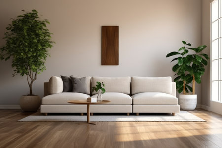 Modern bright interiors 3D rendering illustration computer generated image not photosの素材