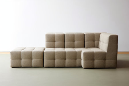 Sofa in a modern living room. 3D render.の素材