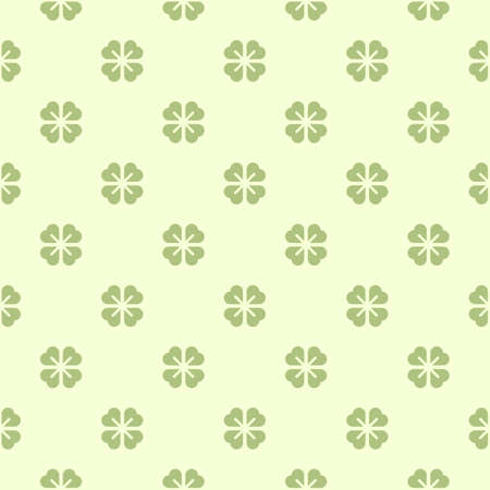 Seamless clover leaf pattern vector.のイラスト素材