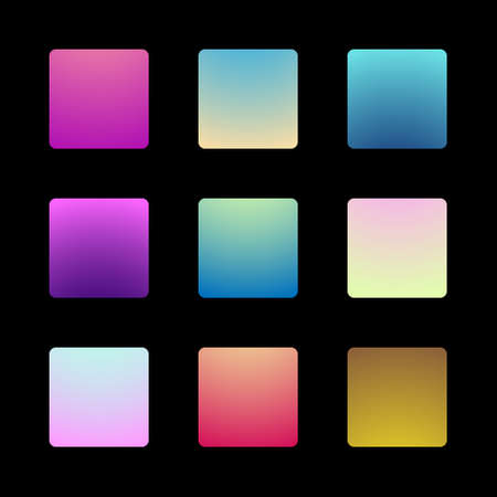 Radial top center gradient color set.のイラスト素材