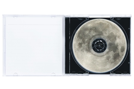 a disc with moon picture