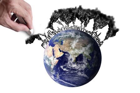 save the worldの写真素材