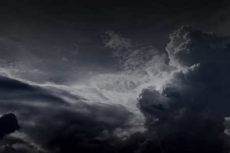 cloudy dark skyの写真素材