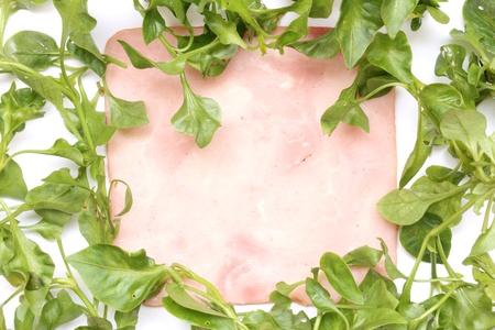 water cress and ham