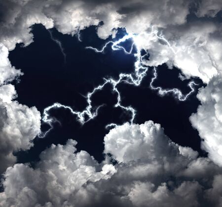 clouds and lightning