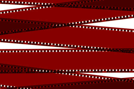 filmstrip illustration on white backgroundの写真素材